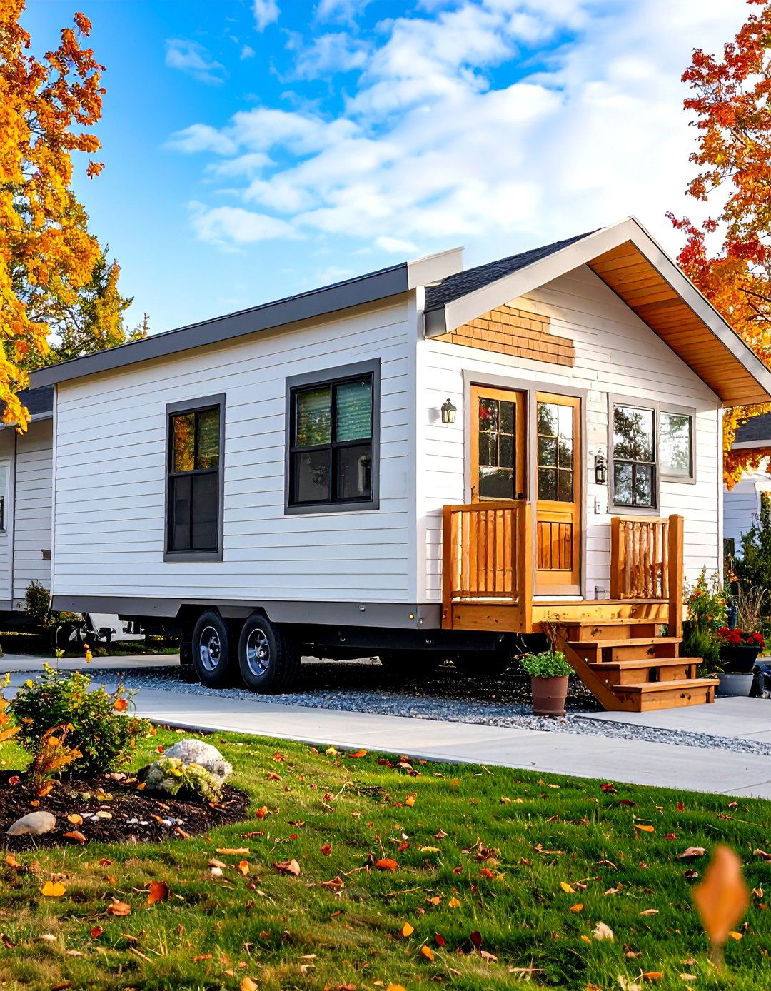 Mixed Texture Combination Systems - 24 Mobile Home Siding Design Ideas