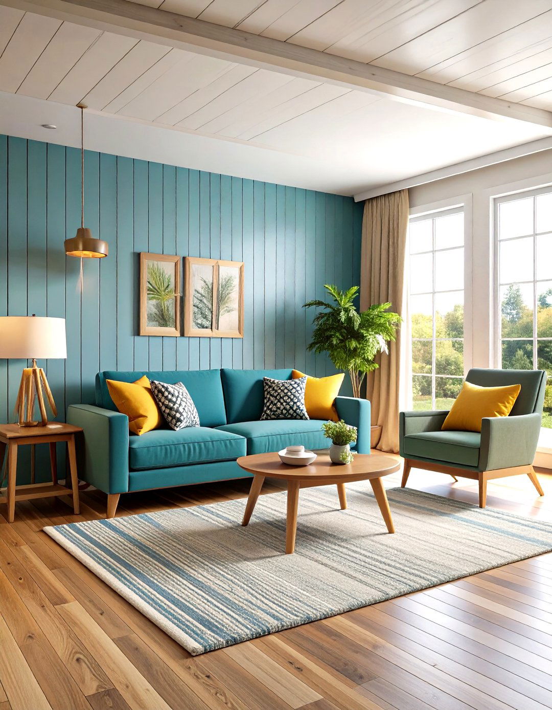 Mixed Width Shiplap Installation - 24 Shiplap Living Room Ideas
