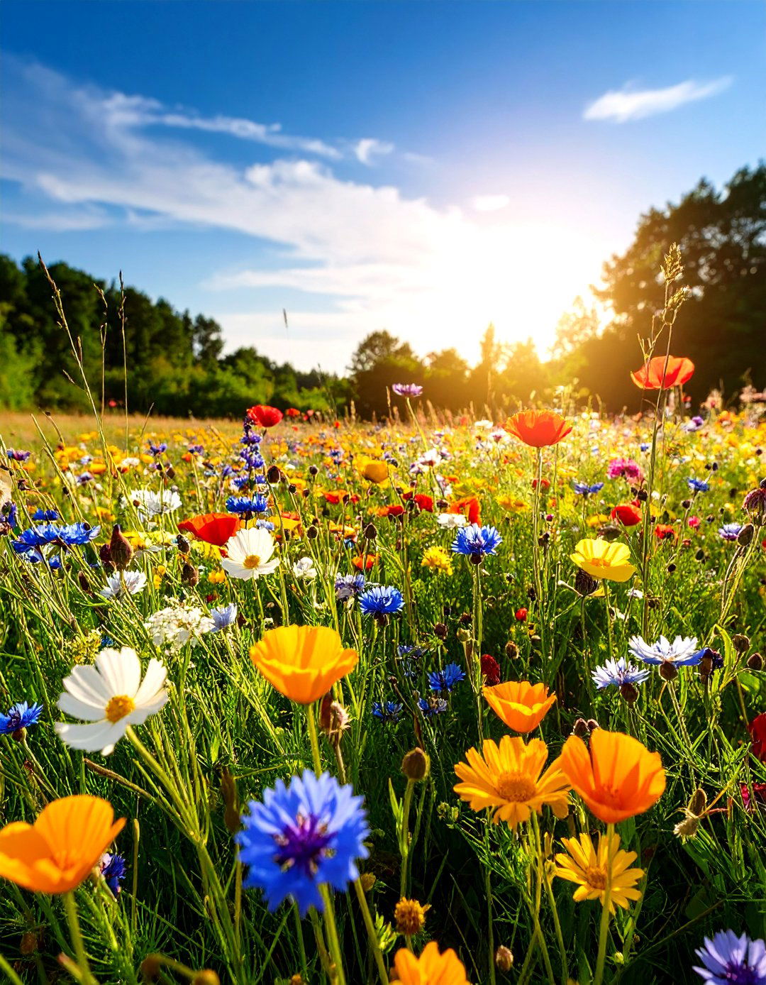 Mixed Wildflower Meadows - 24 Wildflower Garden Ideas
