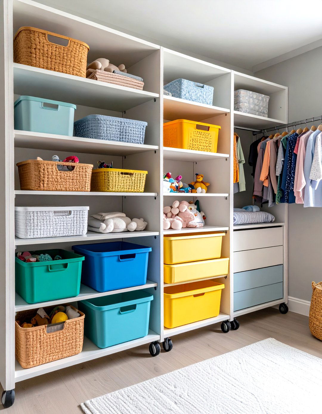 Mobile Organization Station - 24 Nursery Closet Ideas
