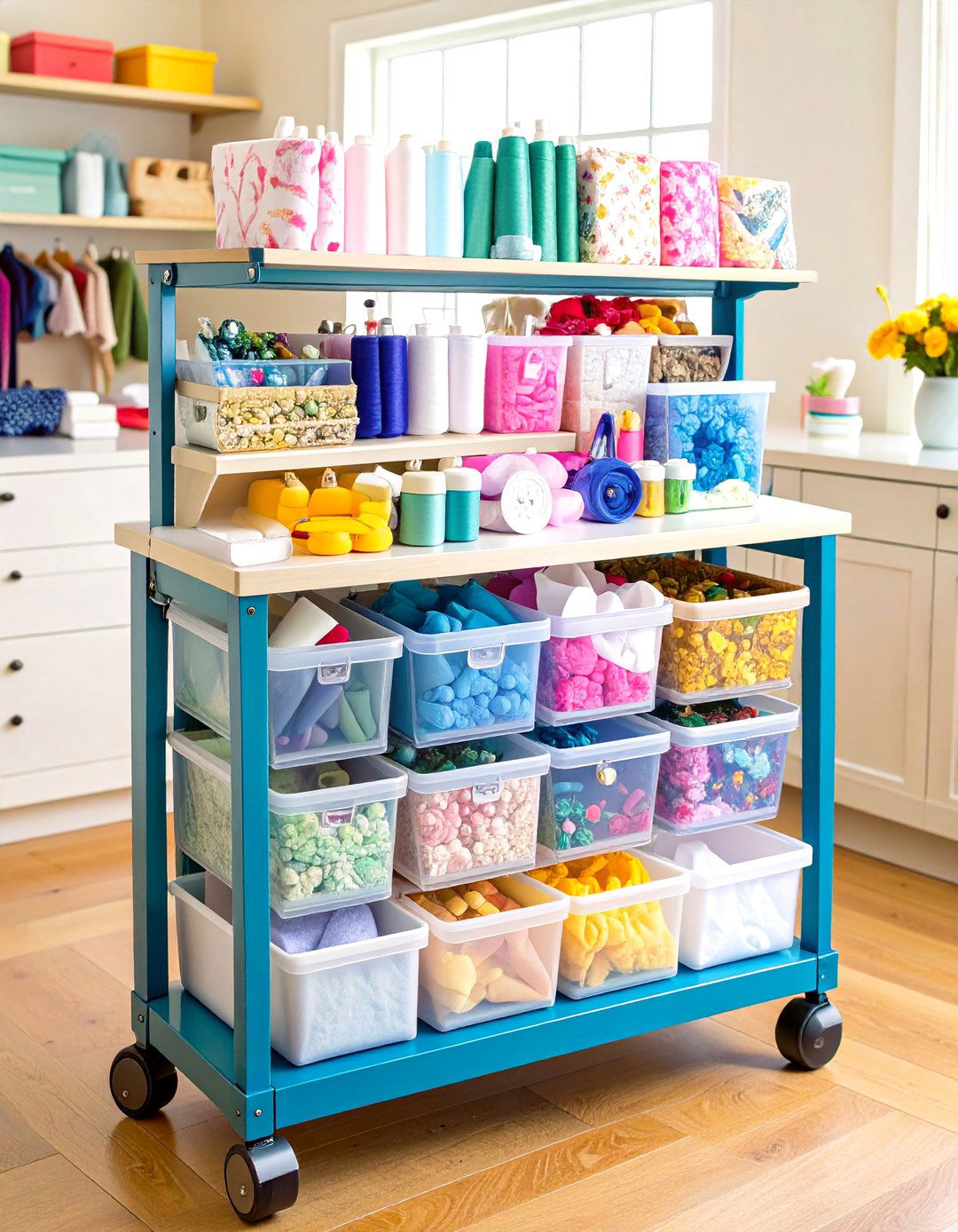 Mobile Project Organization - 24 Sewing Room Ideas