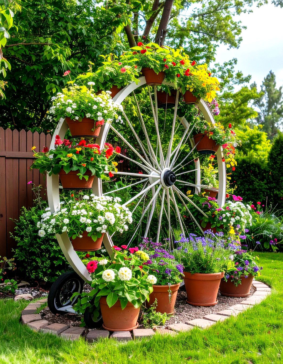 Mobile Wheel Trellis - 24 Trellis Ideas