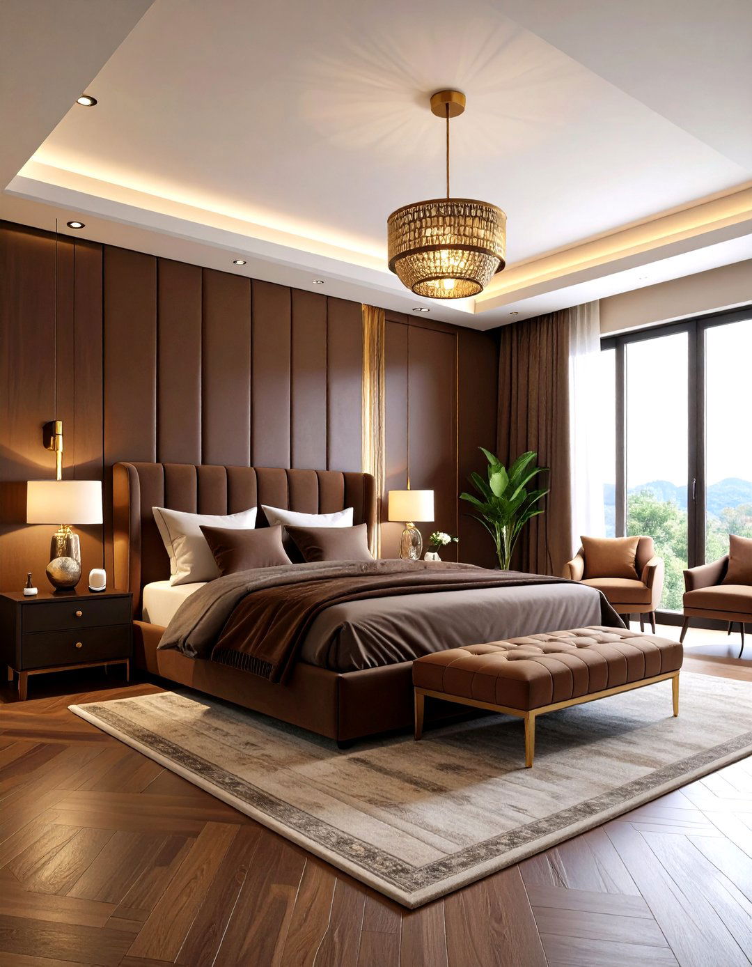 Mocha Brown Cocoon - 24 Primary Bedroom Ideas