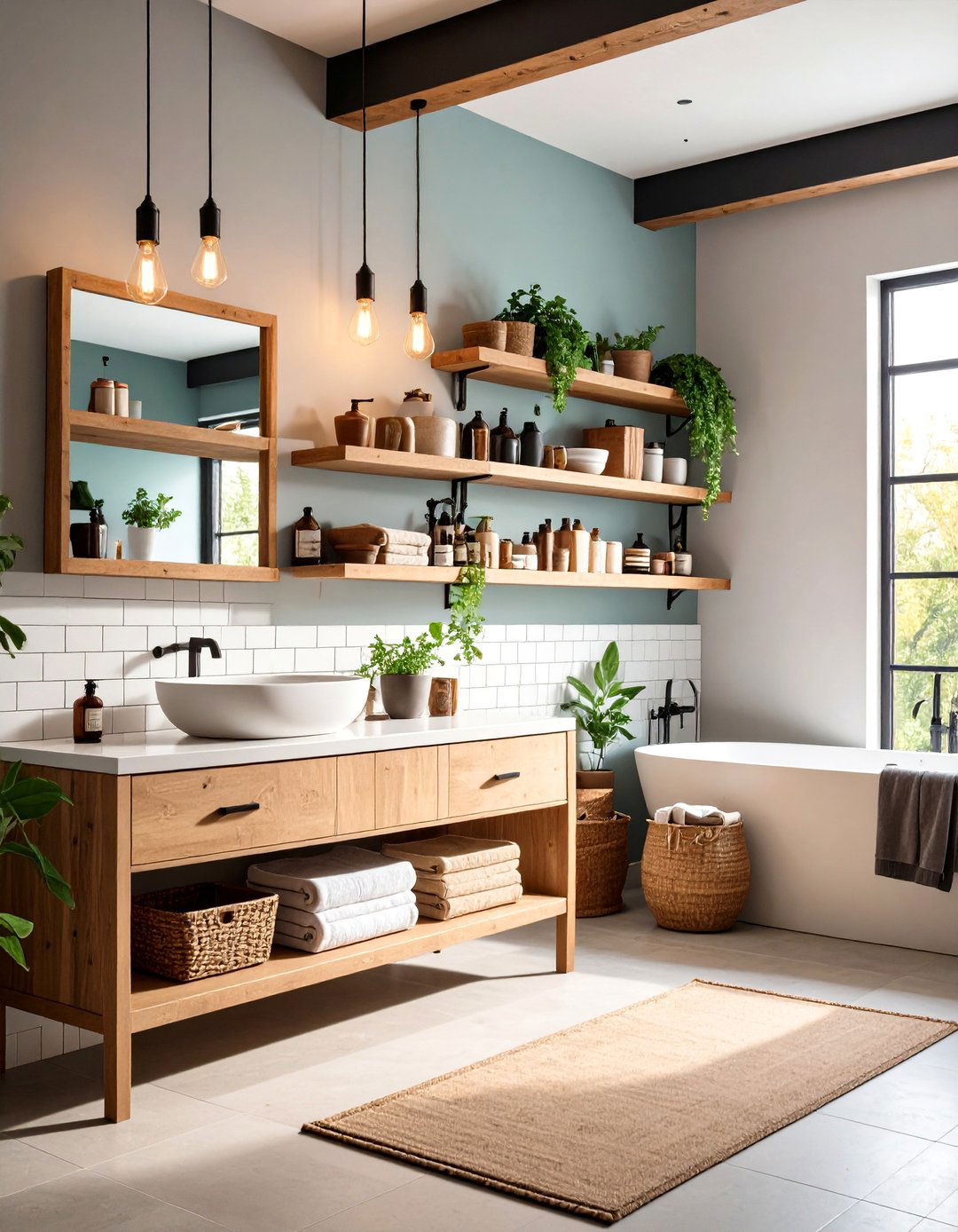 Mocha Coffee Shop Vibes - 24 Brown Bathroom Ideas