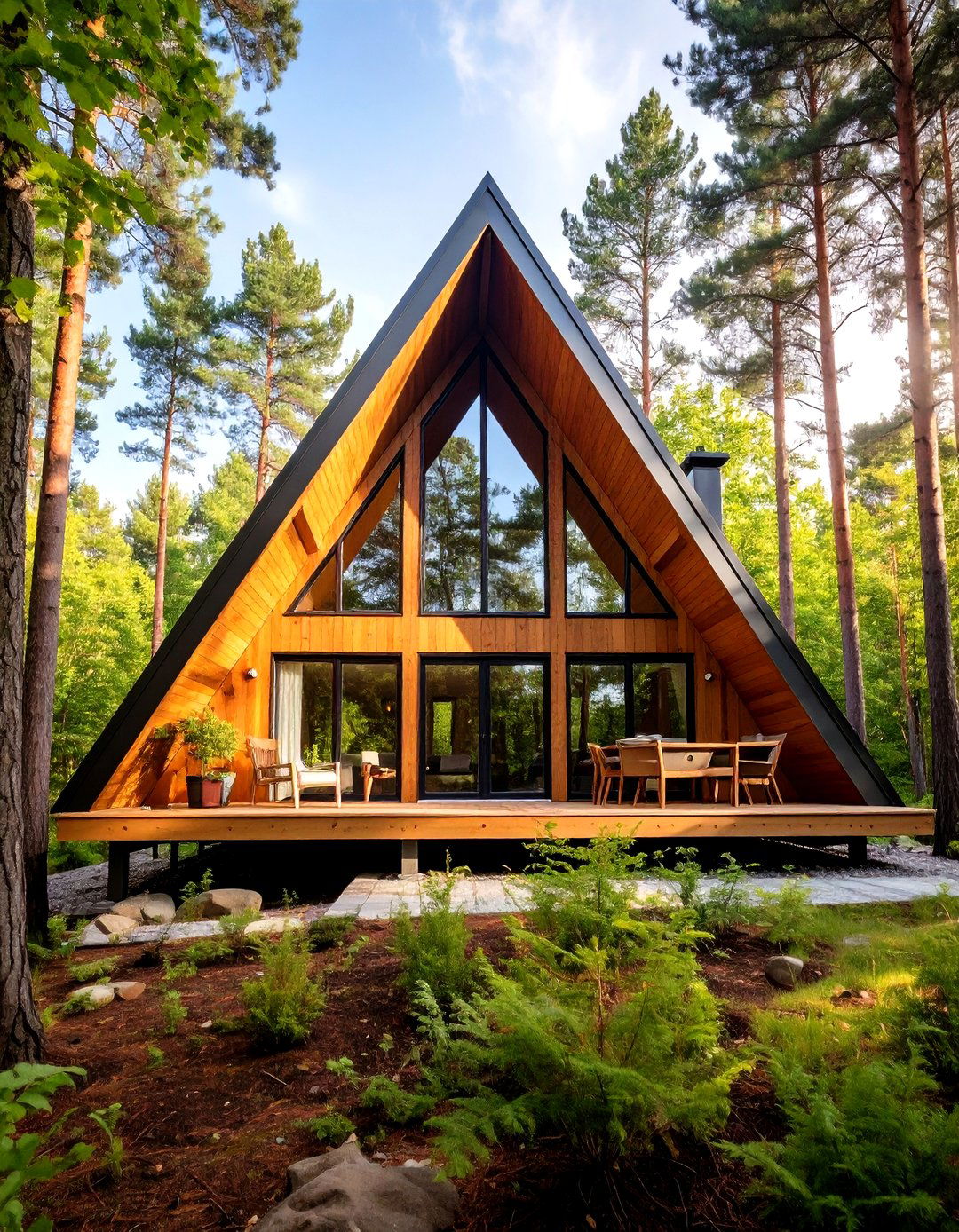 Modern A Frame Retreat - 24 Houses With Black Windows