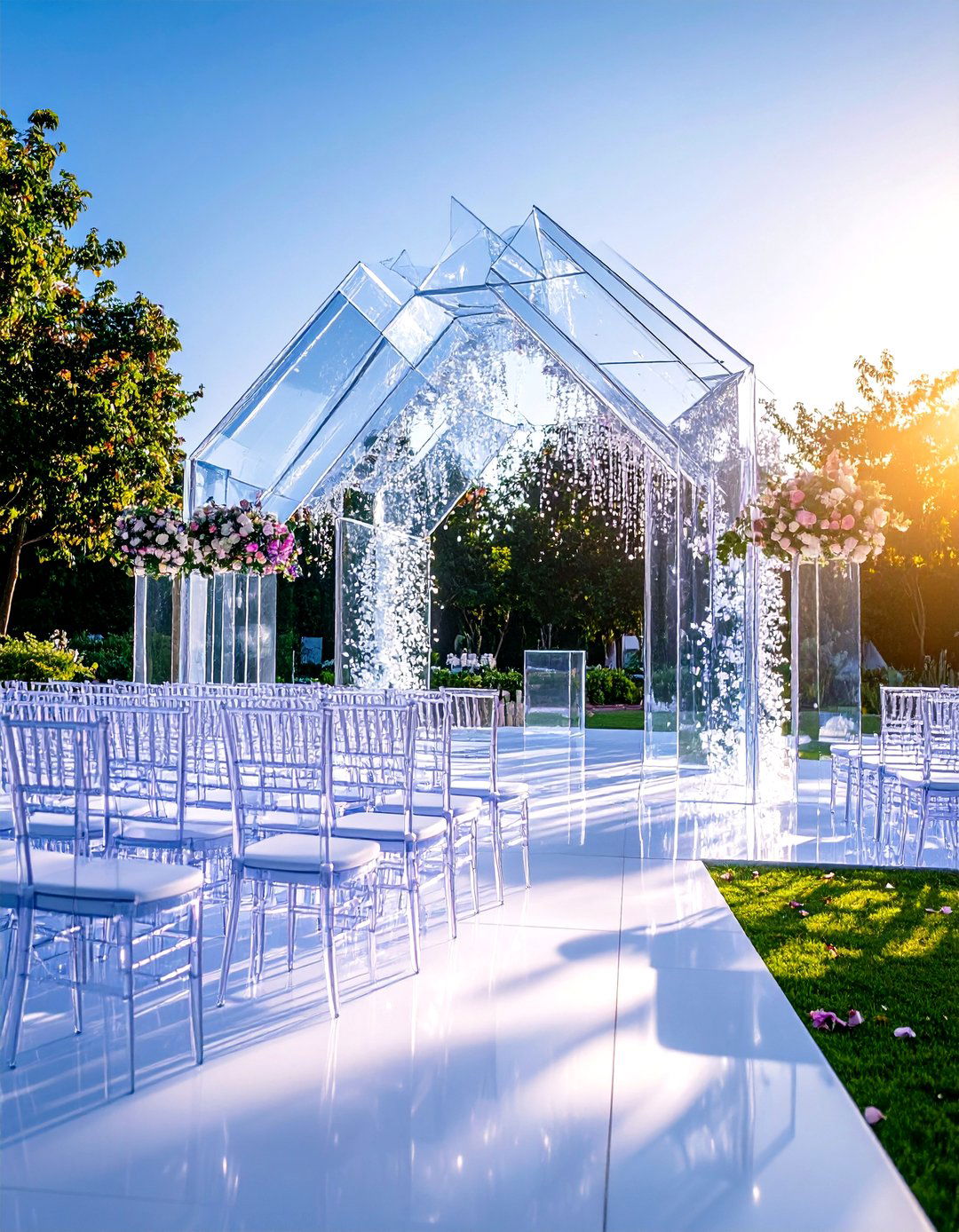 Modern Acrylic Ceremony Elements - 24 Wedding Decoration Ideas