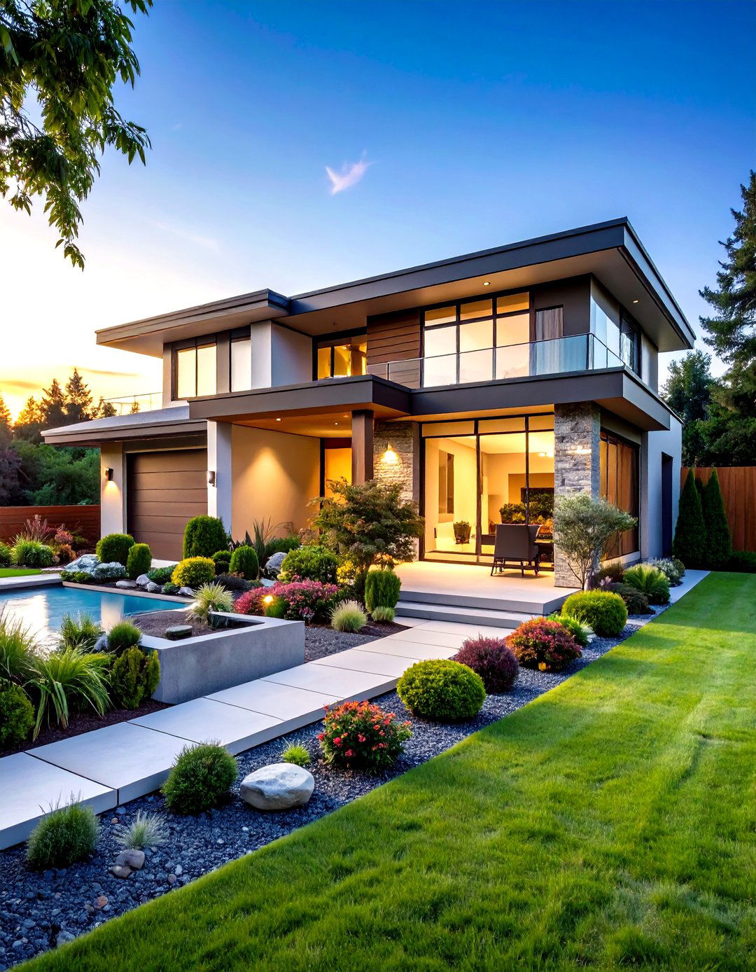 Modern Architecture Integration Landscapes - 24 Rock Landscaping Ideas