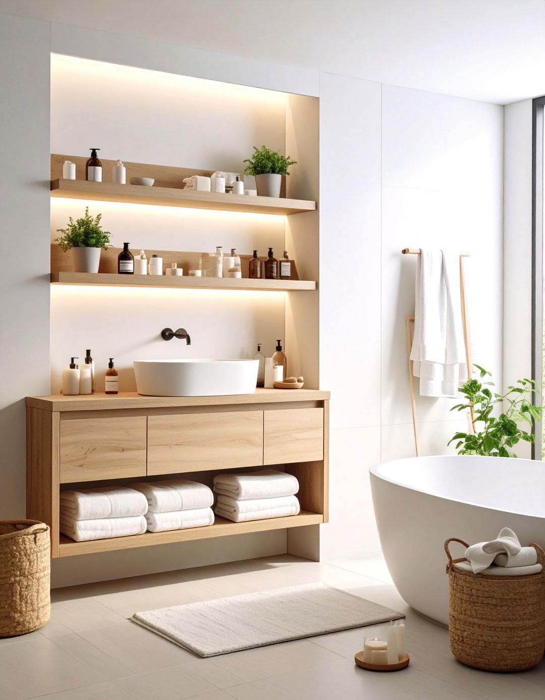 Modern Bathroom Storage Niche - 24 Wall Niche Ideas