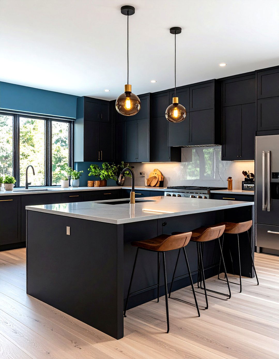 Modern Black Kitchen Island Updates - 24 Painted Furniture Ideas