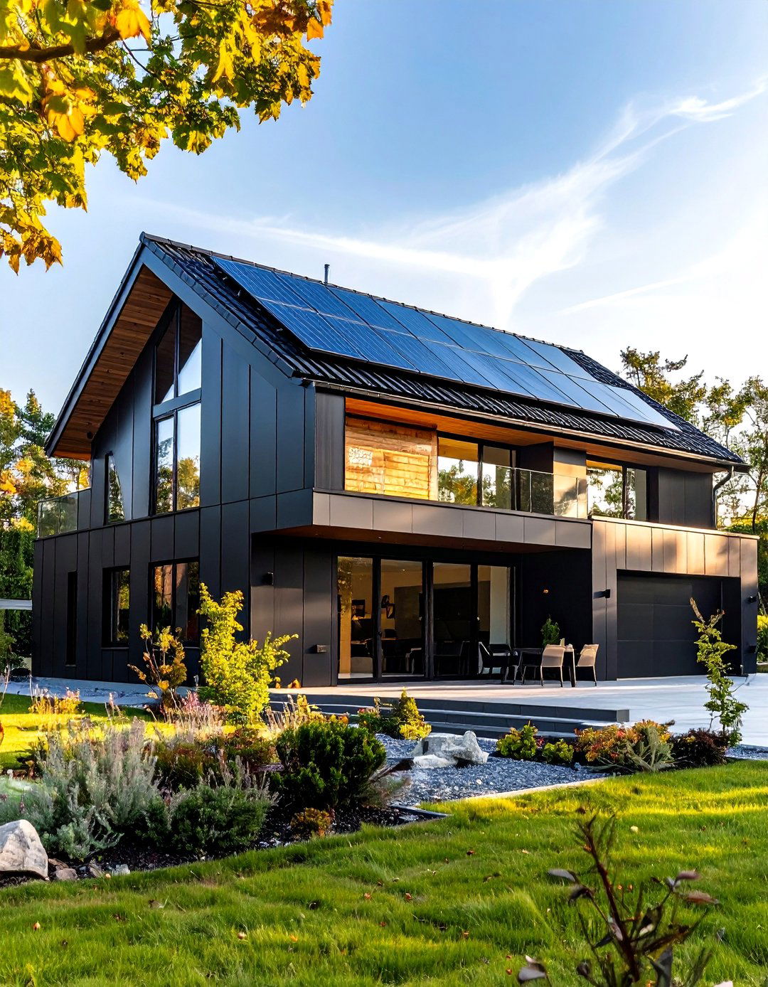 Modern Black Siding with Smart Features - 24 black siding house ideas
