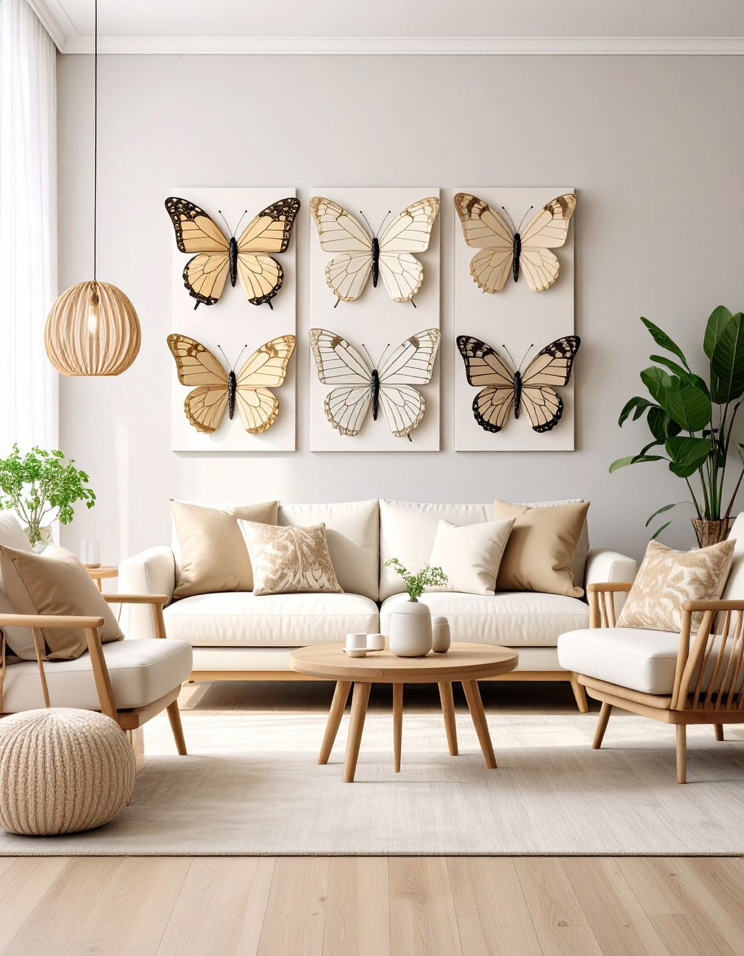 Modern Butterfly Living Room Accent - 24 Butterfly-themed Room Ideas