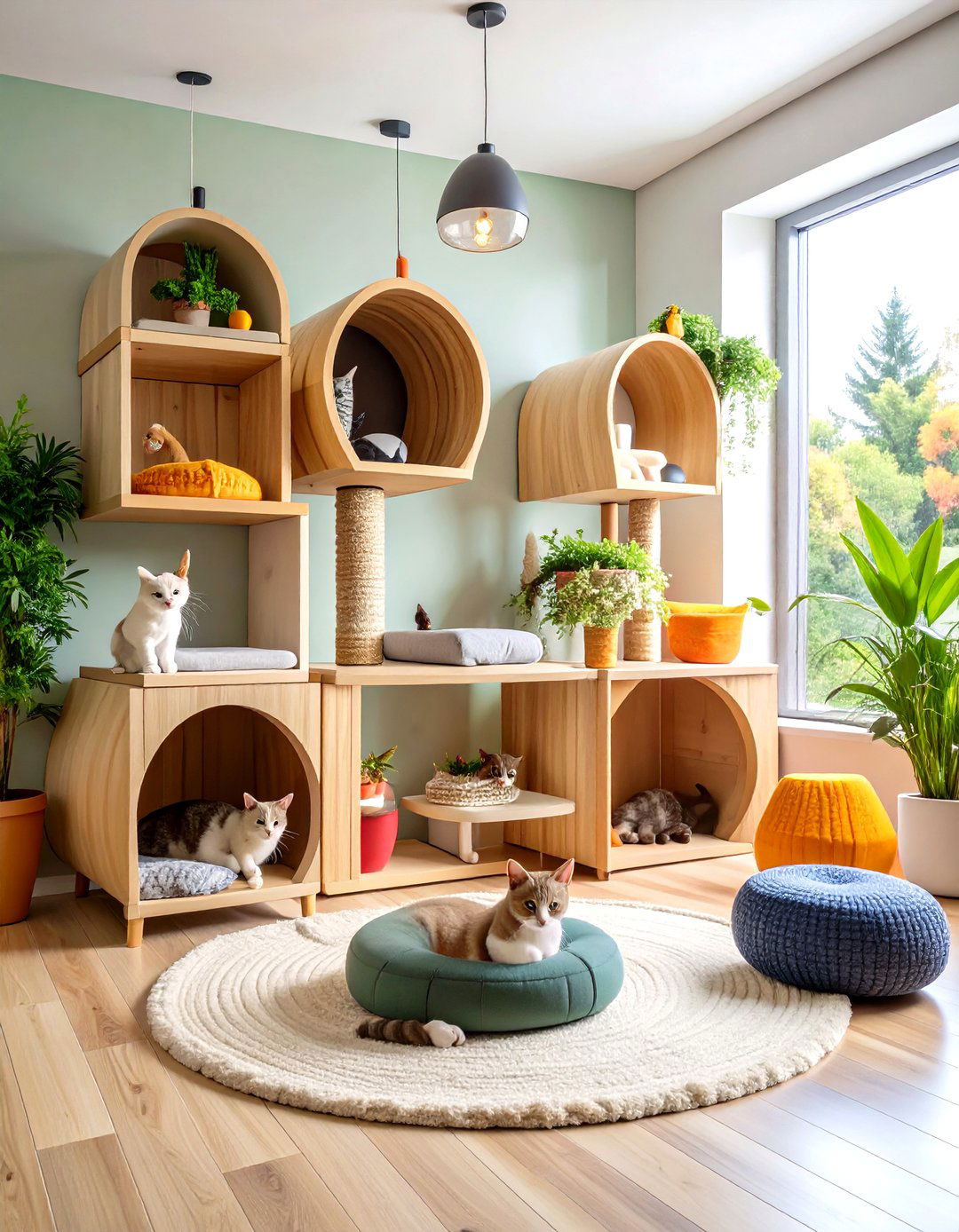 Modern Cat Condo Complex - 24 Cat Room Ideas