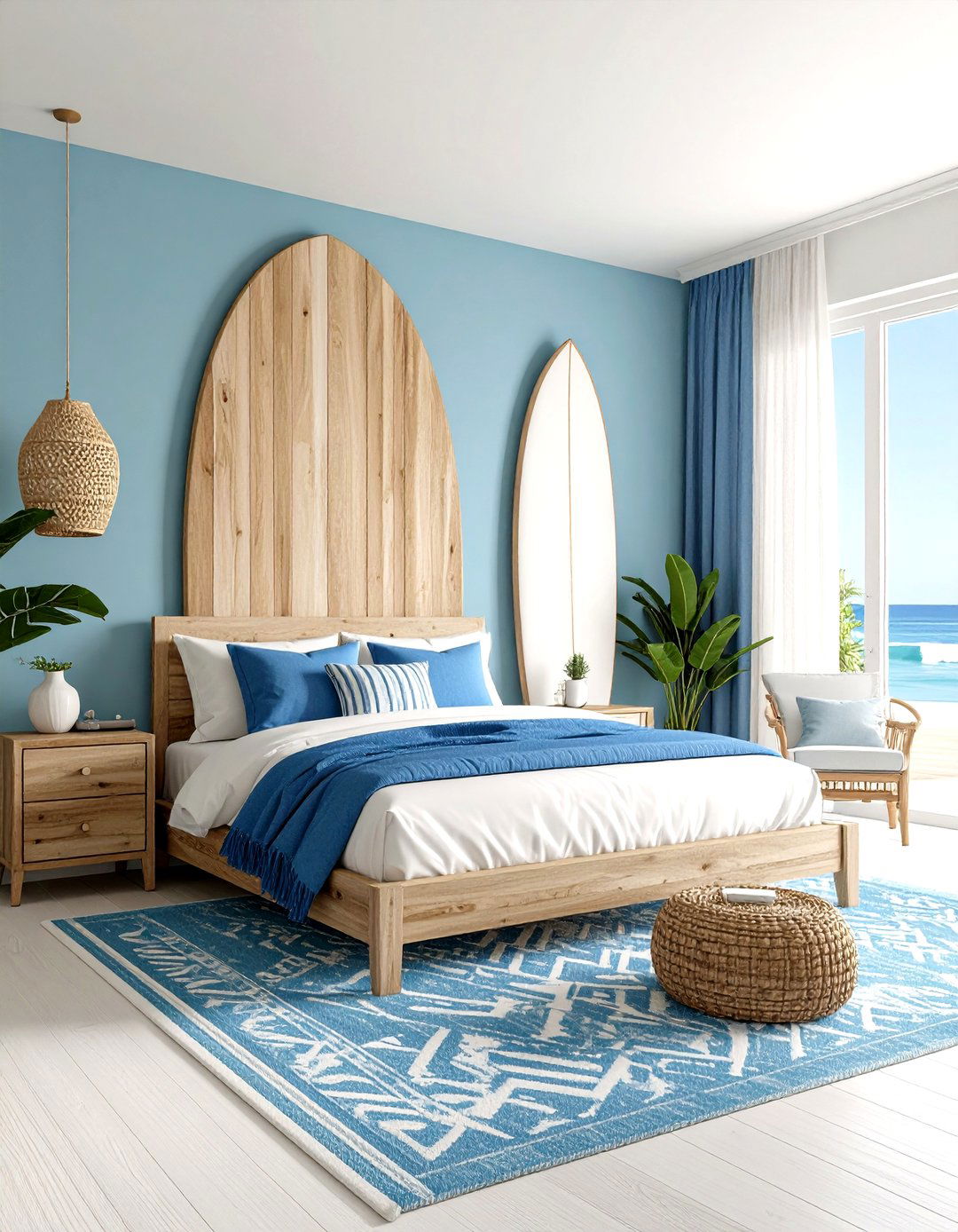 Modern Coastal Surfer Bedroom - 24 Ocean-themed Bedroom Ideas