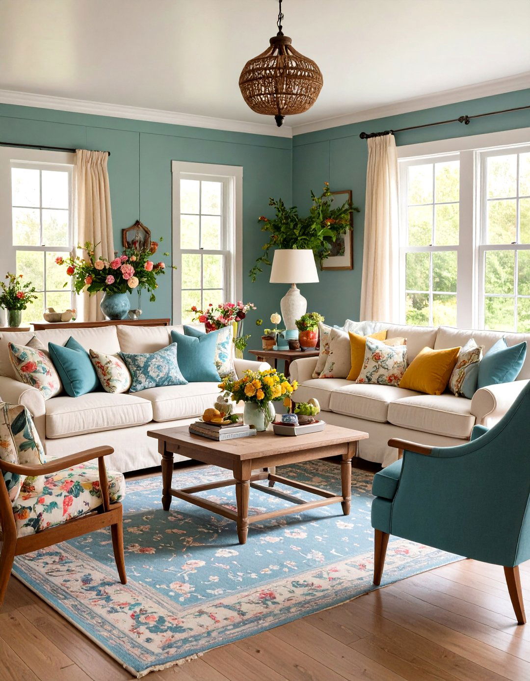 Modern Cottage Style Blend - 24 Cabin Living Room Ideas