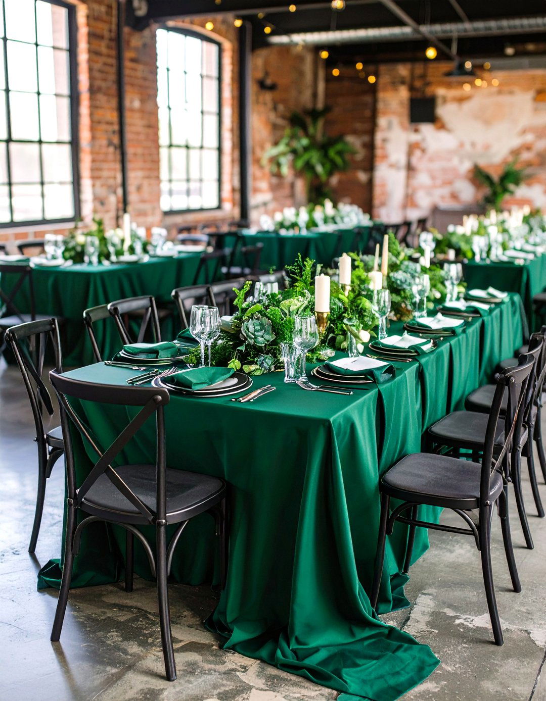 Modern Emerald Industrial Wedding - 24 Emerald Green Wedding Ideas