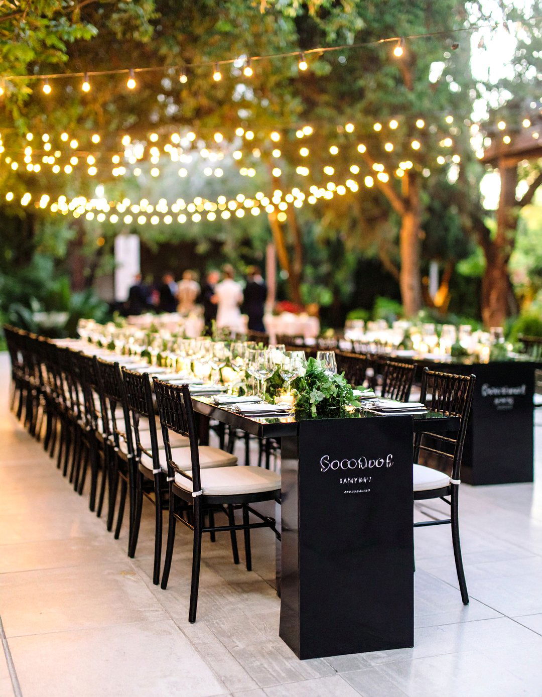 Modern Escort Card Displays - 24 Black and White Wedding Ideas