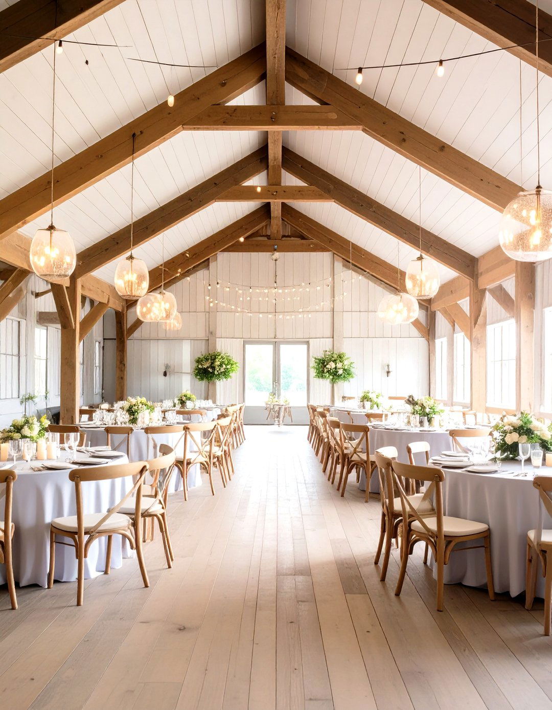 Modern Farmhouse Barn Wedding with Clean Lines - 24 Barn Wedding Ideas