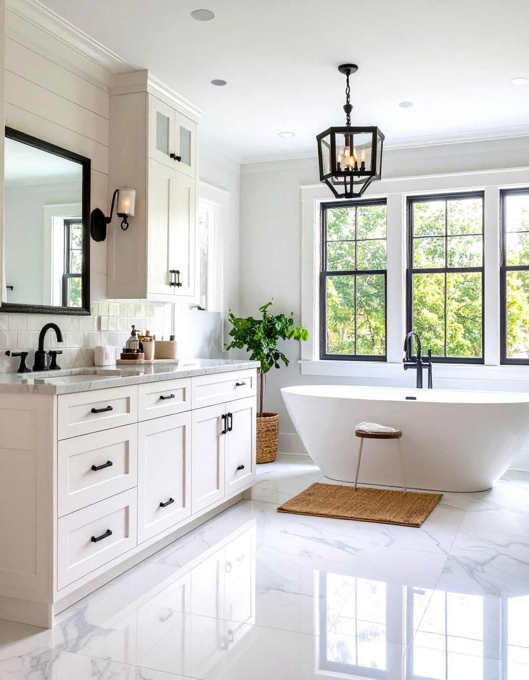 Modern Farmhouse Bathroom - 24 Country Bathroom Ideas