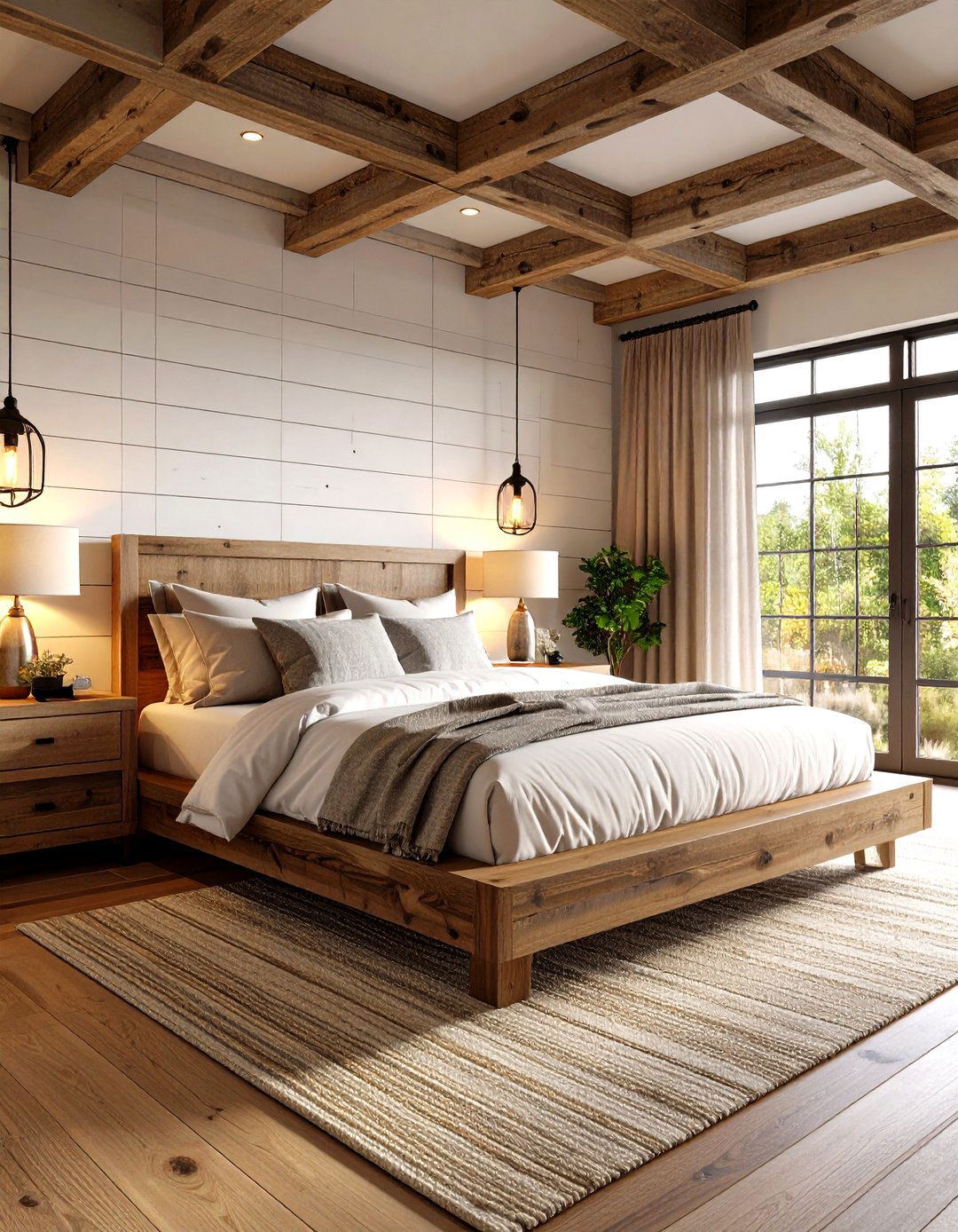 Modern Farmhouse Charm - 24 Master Bedroom Ideas