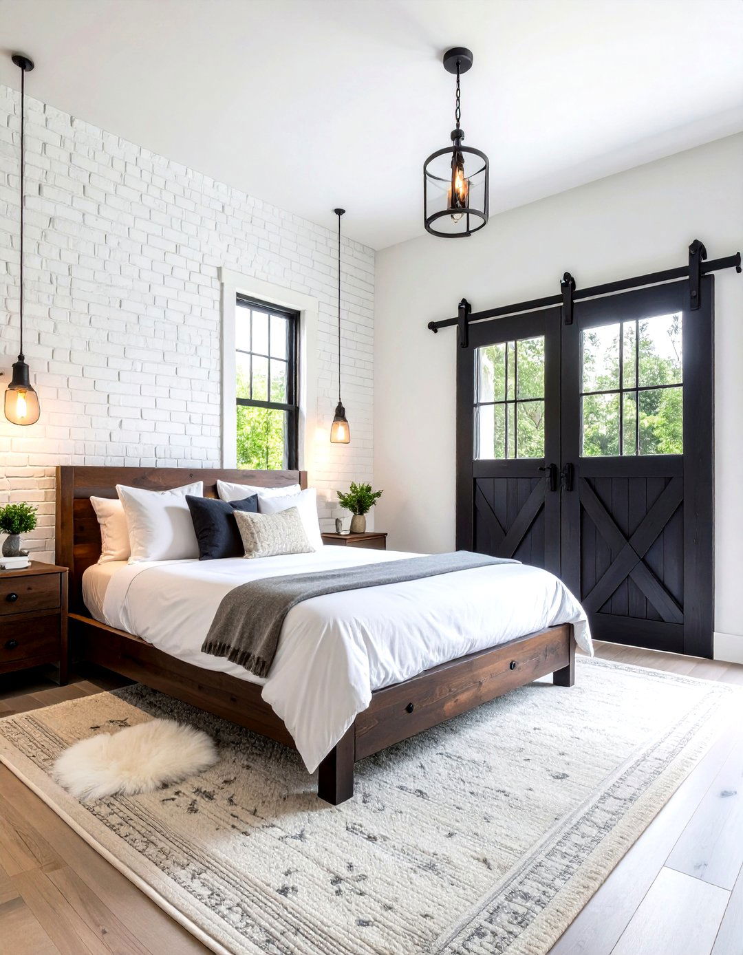 Modern Farmhouse Dark Wood Bedroom - 24 Dark Wood Bedroom Ideas