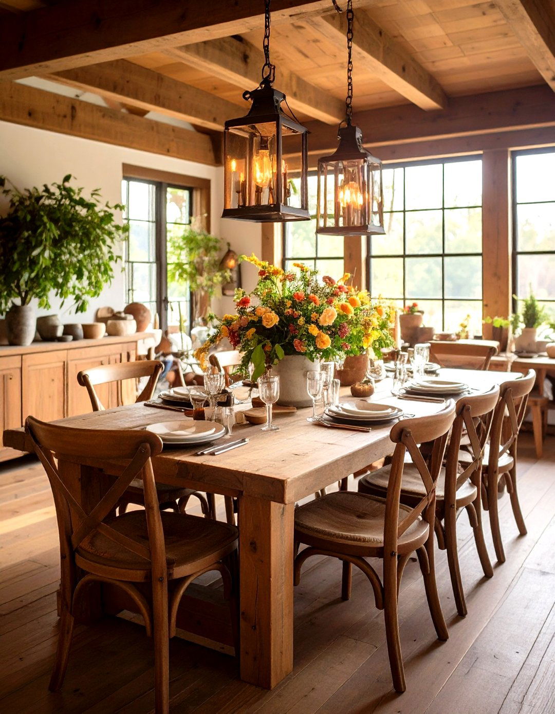 Modern Farmhouse Dining Room Elements - 24 Moody Dining Room Ideas