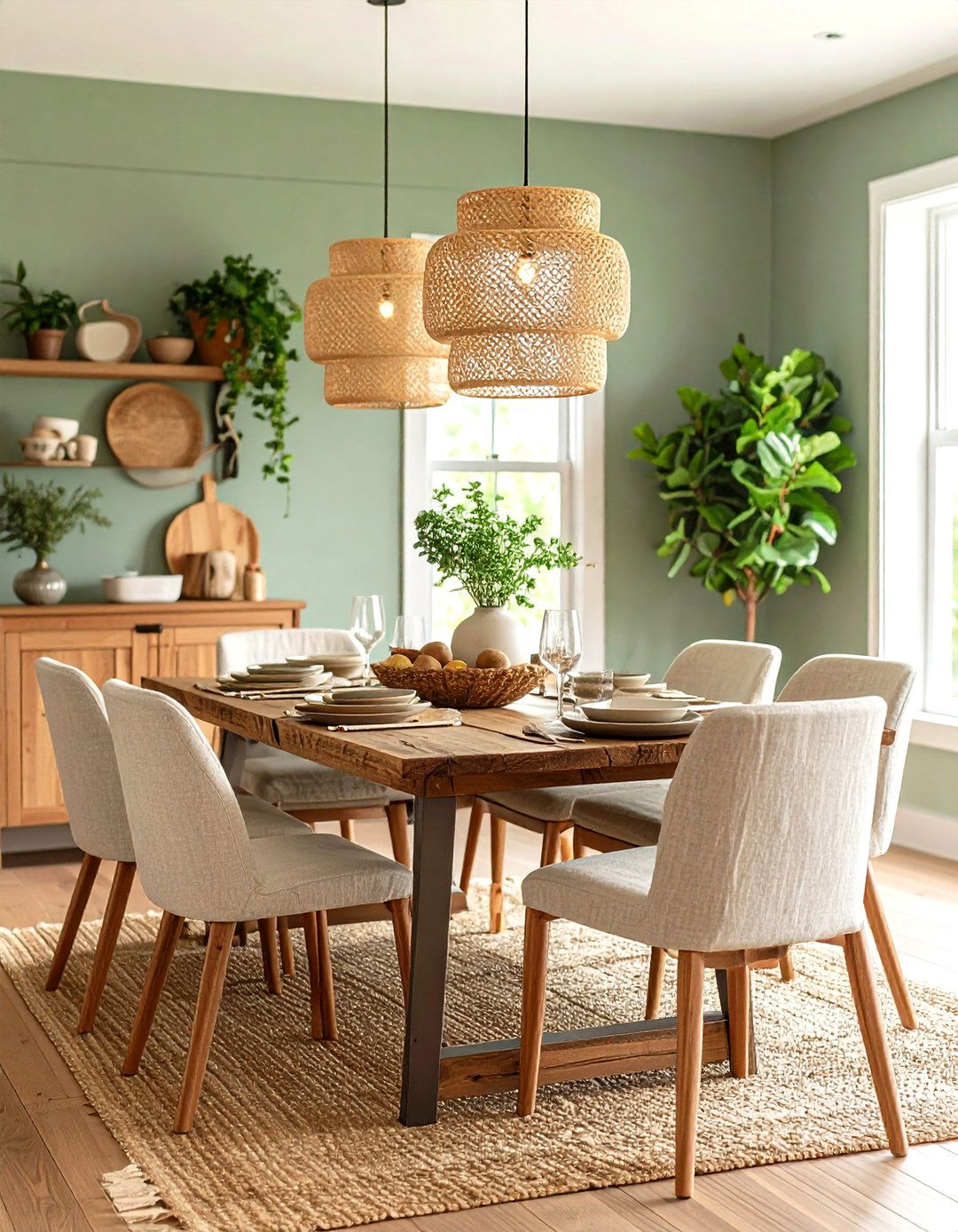 Modern Farmhouse Dining Room - 24 Dining Room Ideas