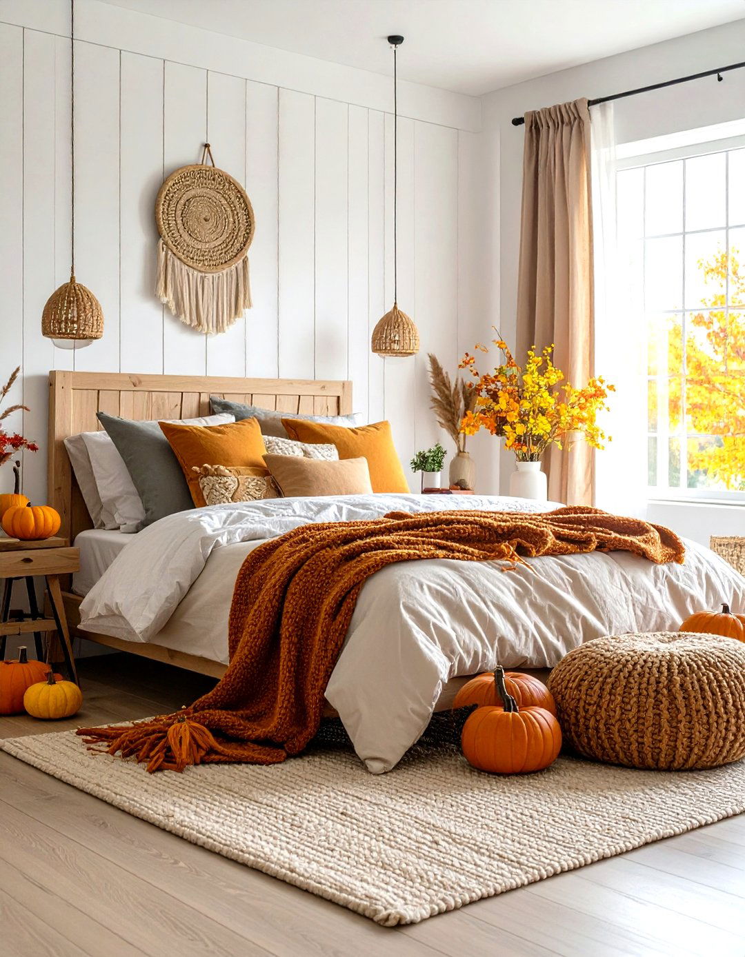 Modern Farmhouse Fall Bedroom - 24 Fall Bedroom Decor Ideas