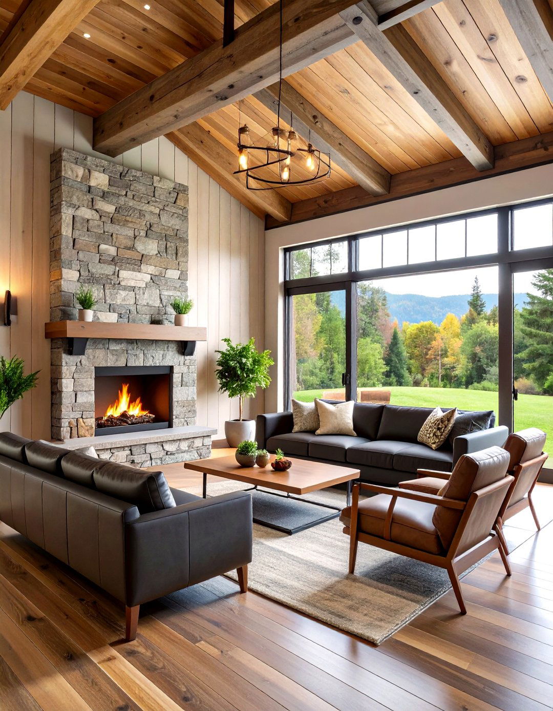 Modern Farmhouse Full Wall Shiplap - 24 Shiplap Living Room Ideas
