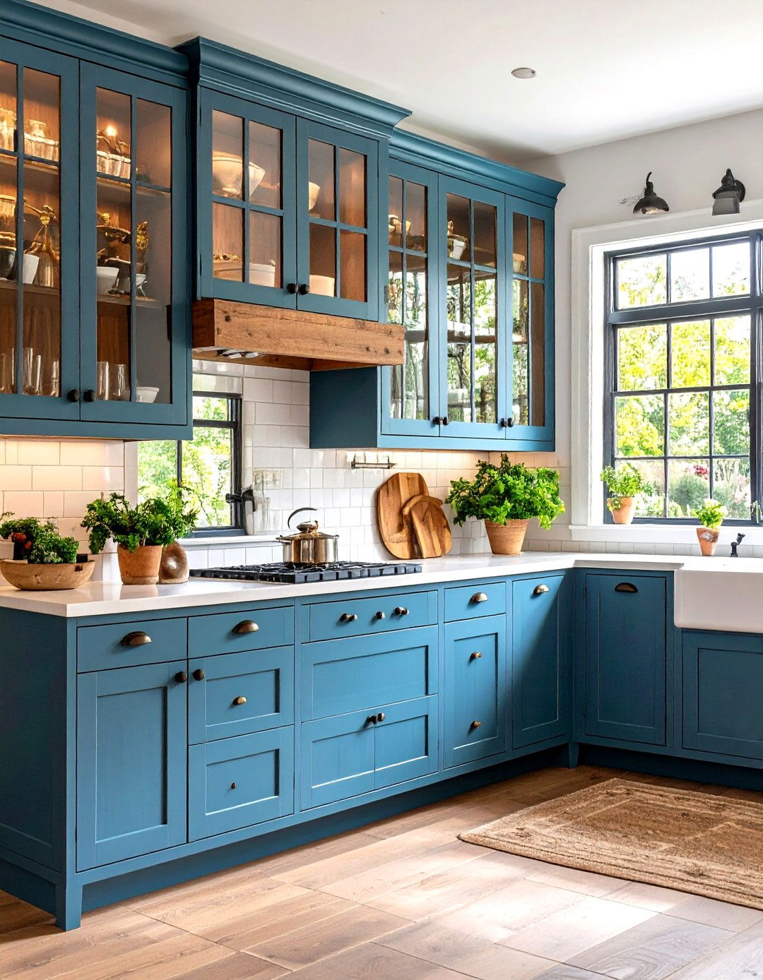 Modern Farmhouse Glass - 24 Modern Style Glass Kitchen Cabinets