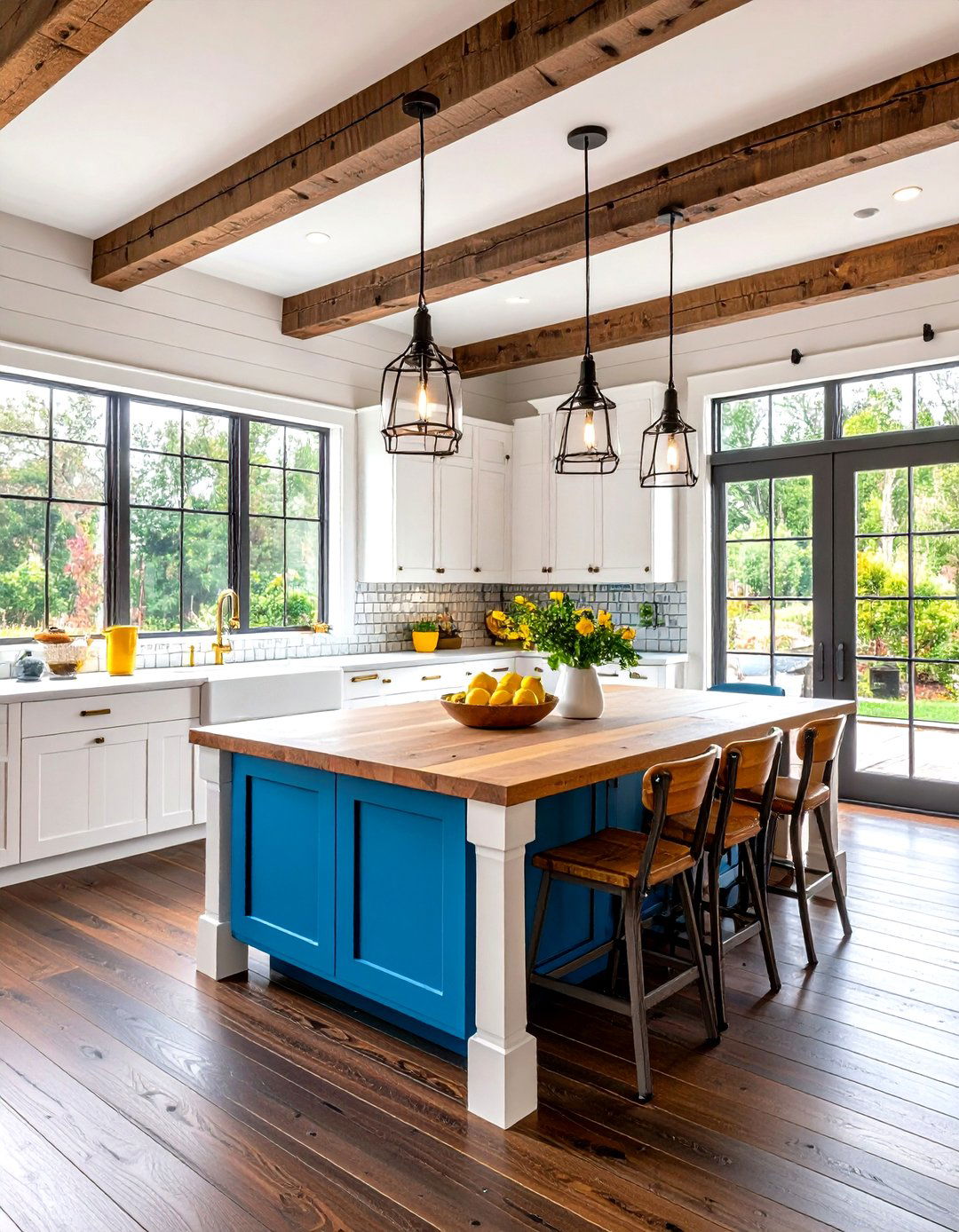 Modern Farmhouse Kitchen Dark Wood Floors - 24 Kitchen With Dark Wood Floors