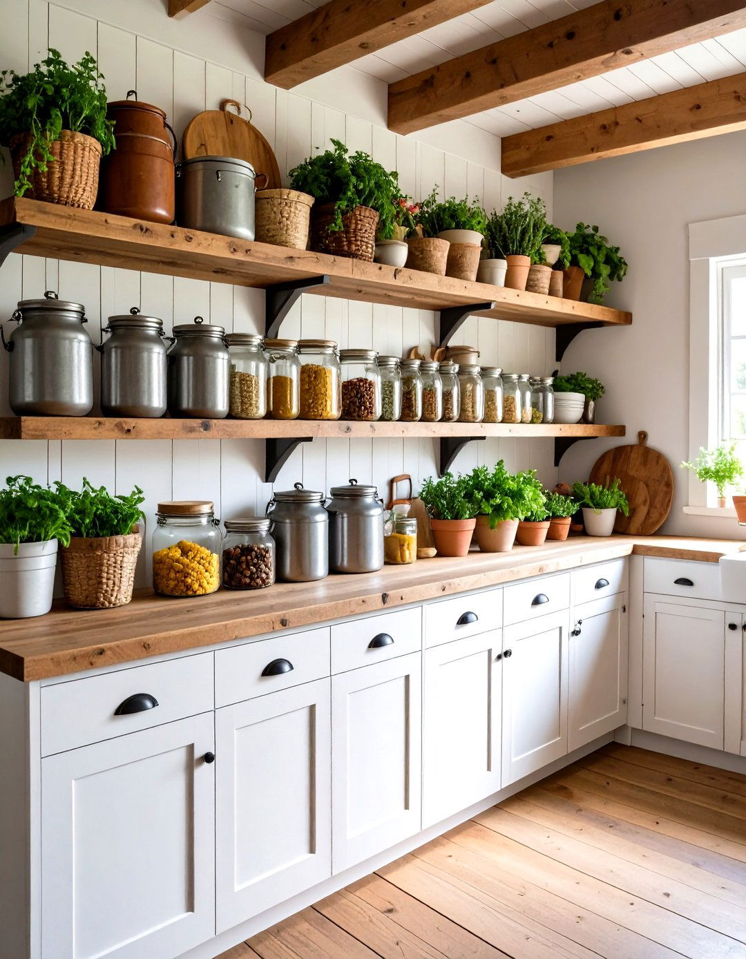 Modern Farmhouse Kitchen Display - 24 Shelf Decor Ideas