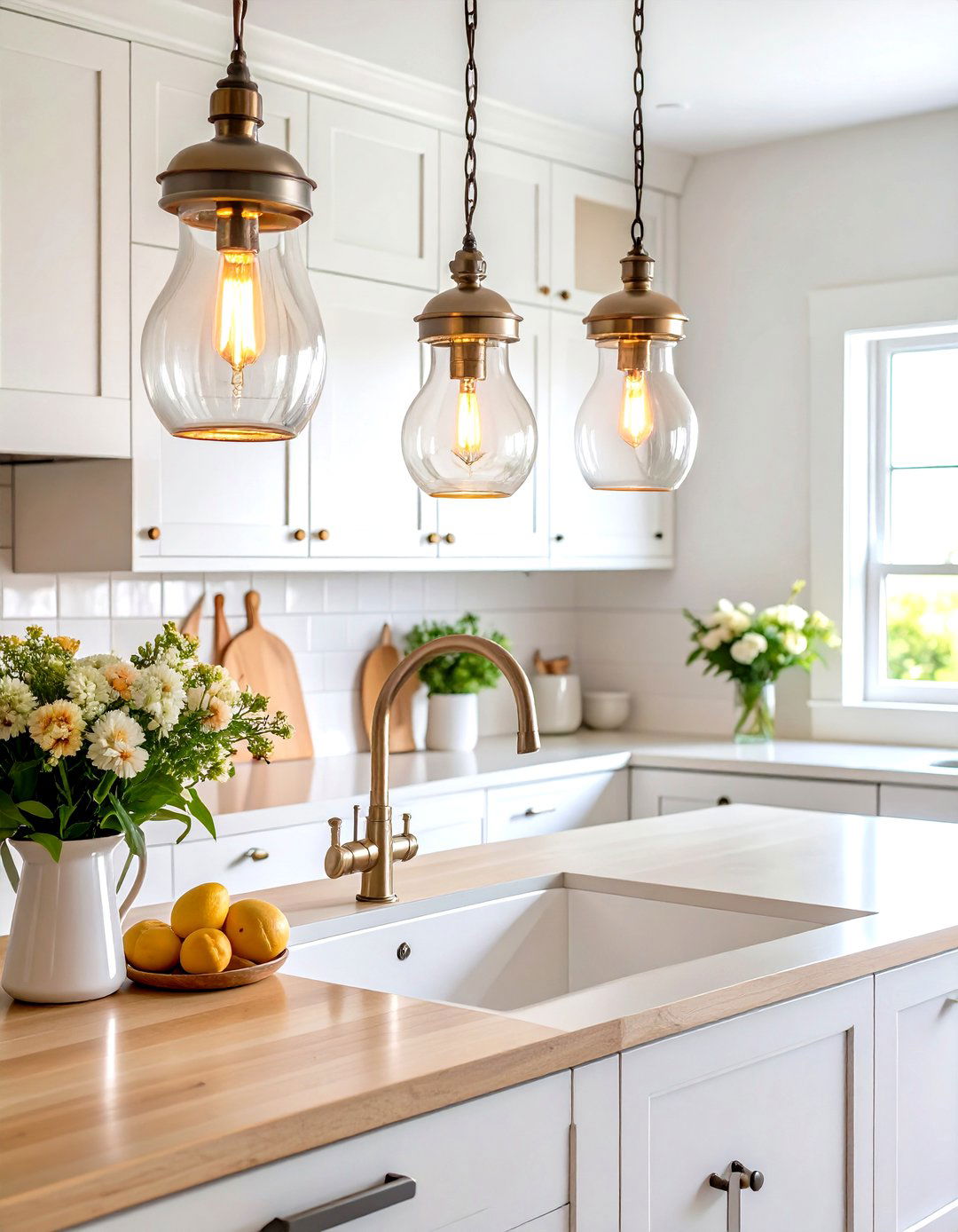 Modern Farmhouse Kitchen Sink Pendant Lights - 24 Kitchen Sink Lighting Ideas