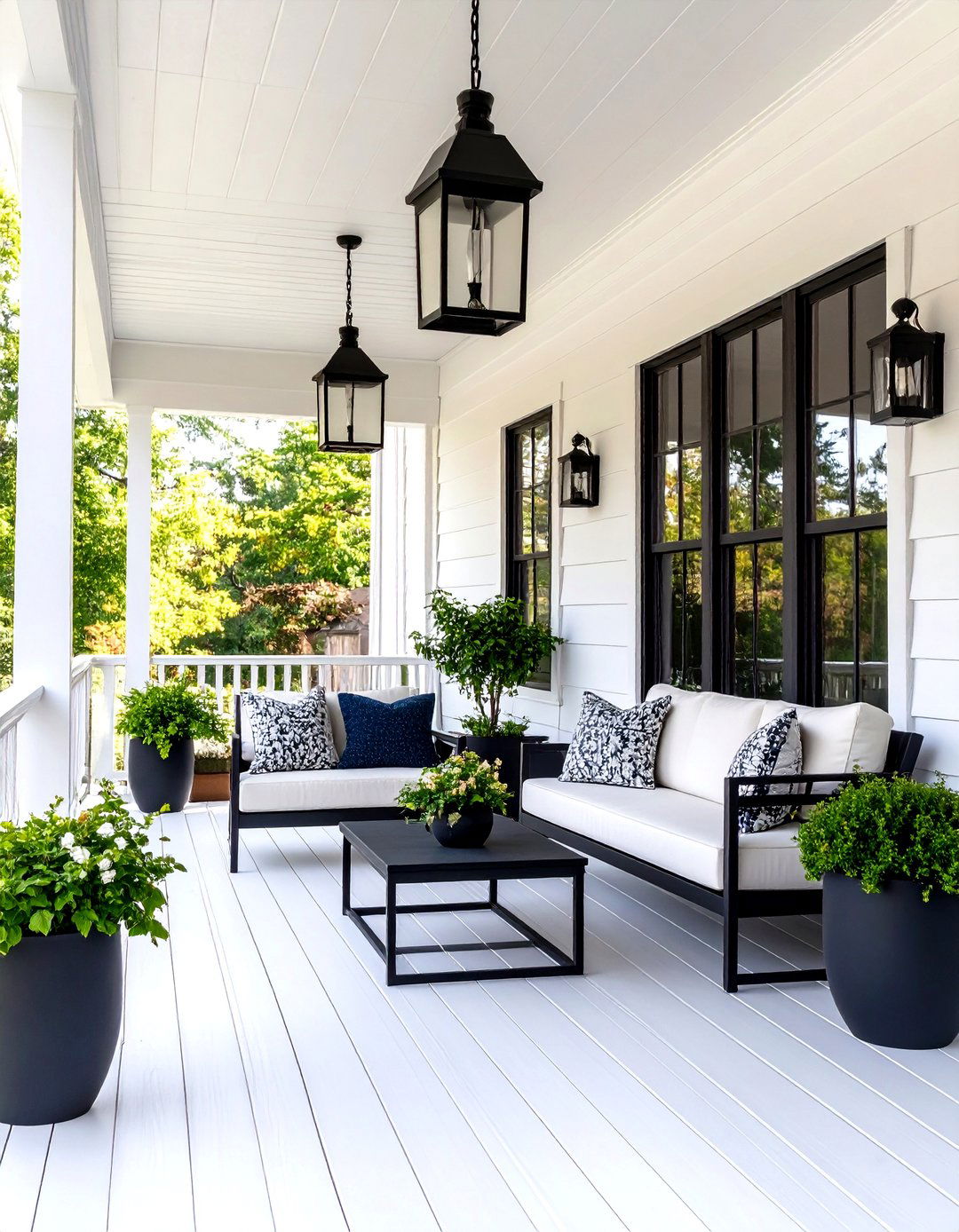 Modern Farmhouse Minimalist Porch - 24 Farmhouse Porch Ideas