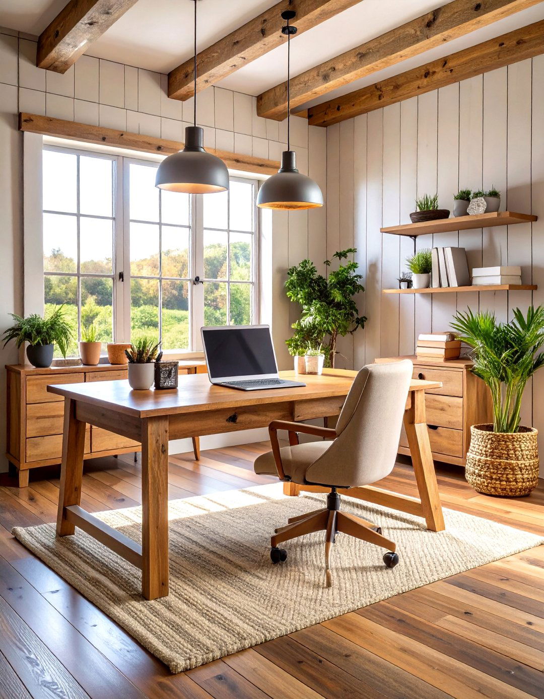 Modern Farmhouse Office - 24 Home Office Ideas for Him