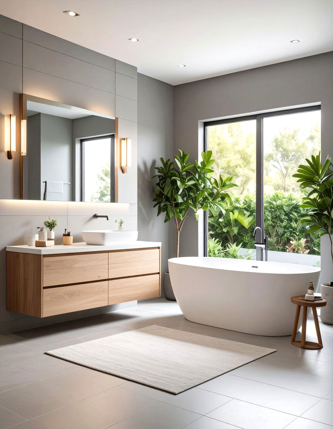 Modern Flat Panel Wainscoting - 24 Bathroom Wainscoting Ideas