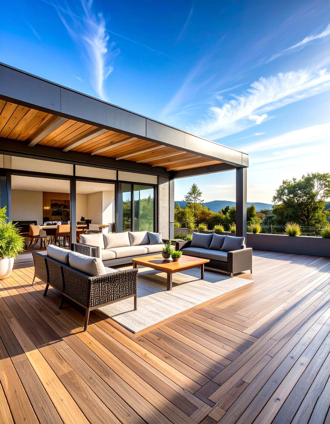 Modern Flat Roof Extensions - 24 Deck Roof Ideas