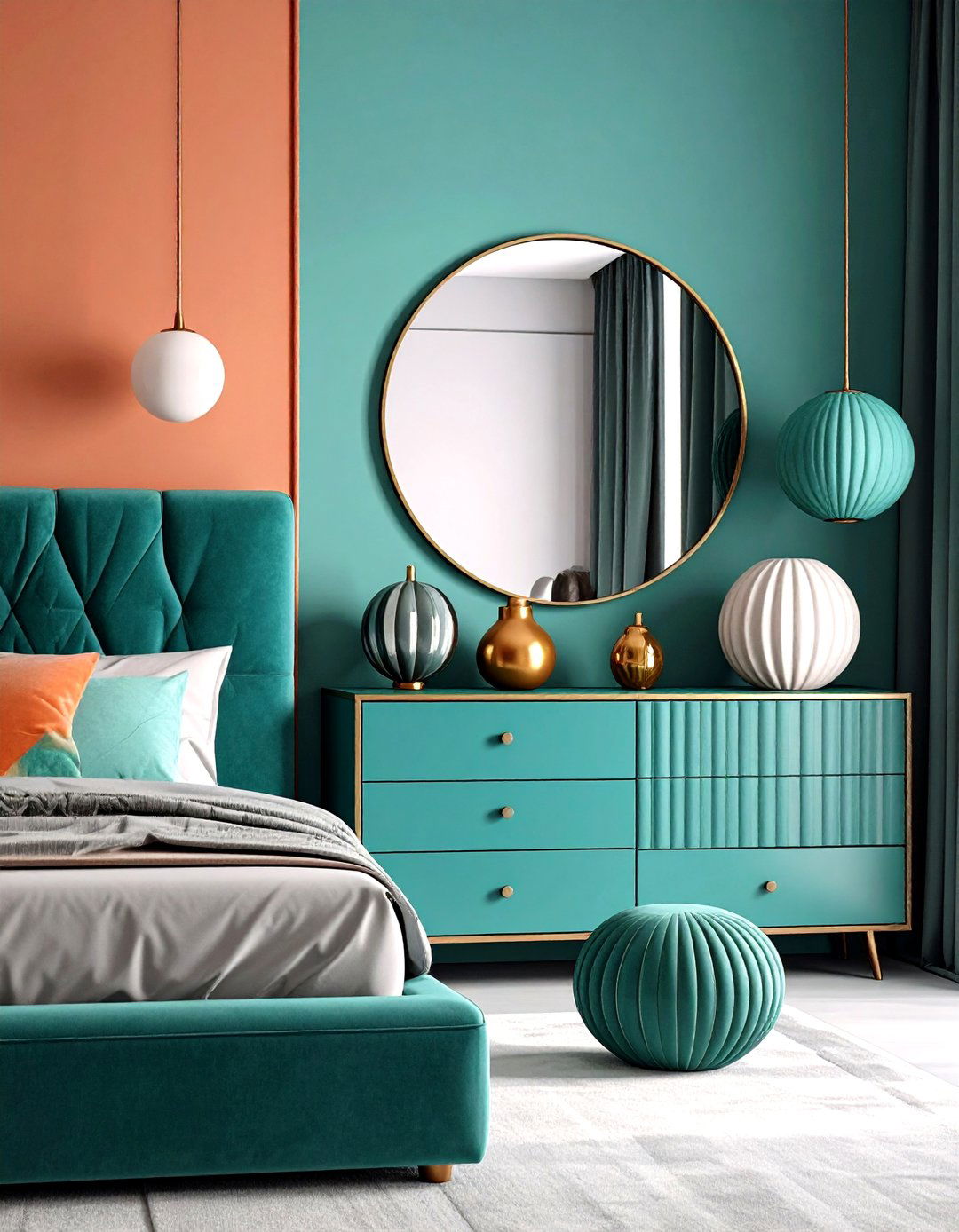 Modern Geometric Sculpture Collection - 24 Dresser Decor Ideas