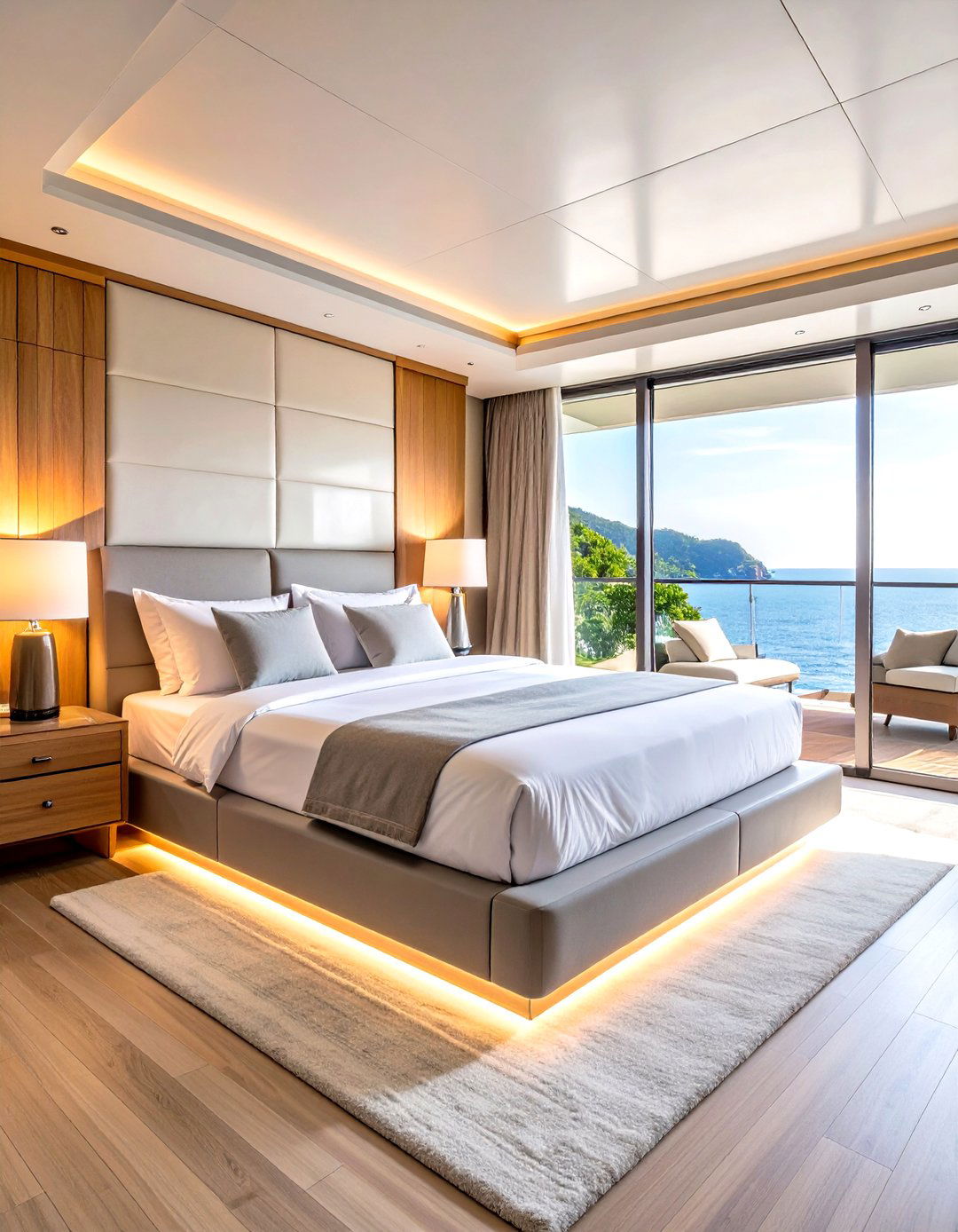 Modern Glass and Steel Penthouse - 24 yacht bedroom ideas