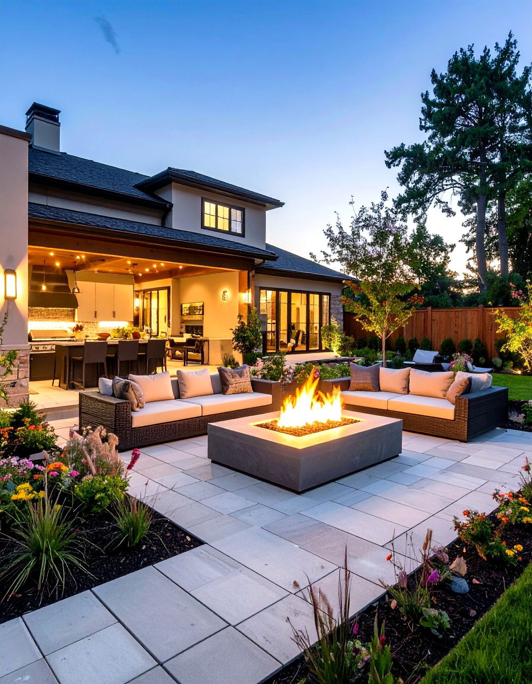 Modern Hardscape Entertaining Space - 24 Landscaping Ideas