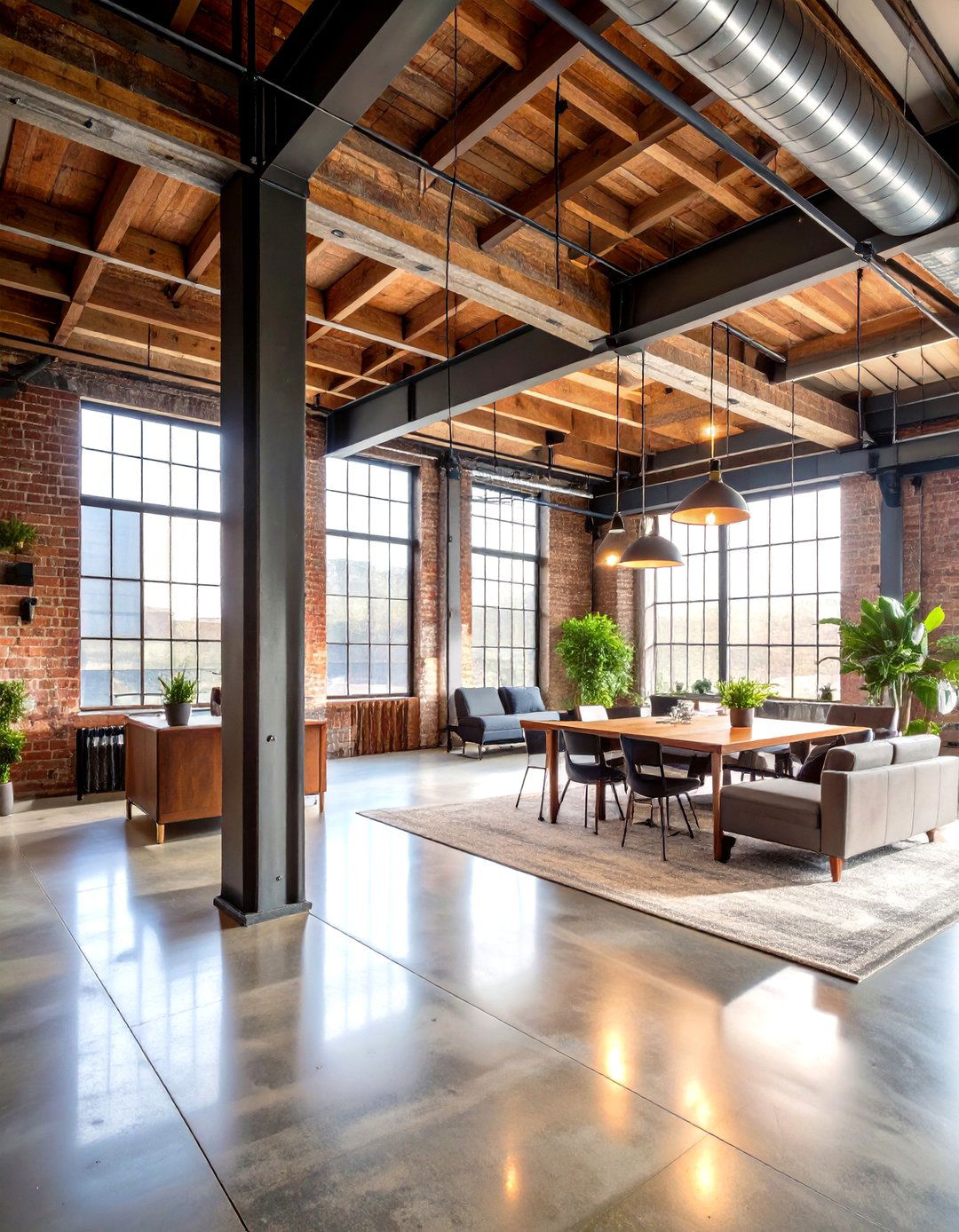 Modern Industrial Loft with Exposed Elements - 24 Luxury Man Cave Ideas