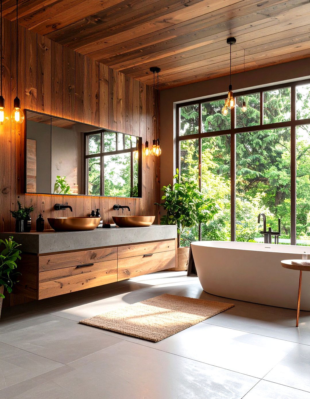 Modern Industrial Shiplap Bathroom Design - 24 shiplap bathroom ideas