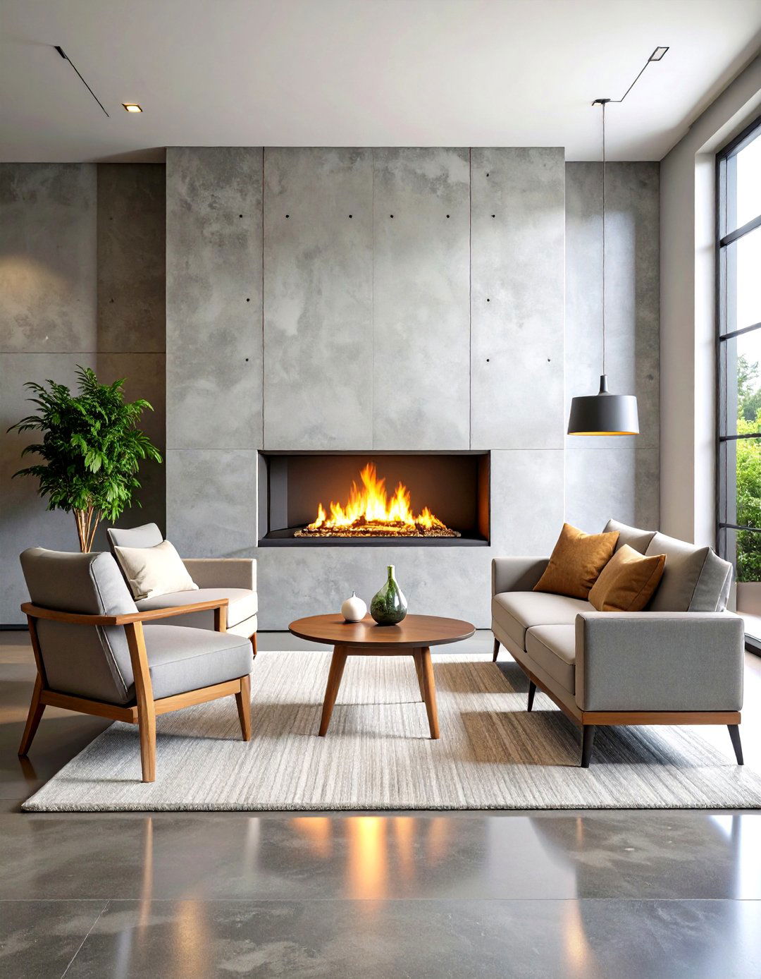 Modern Linear Gas Fireplace with Minimalist Surround - 24 Fireplace Ideas