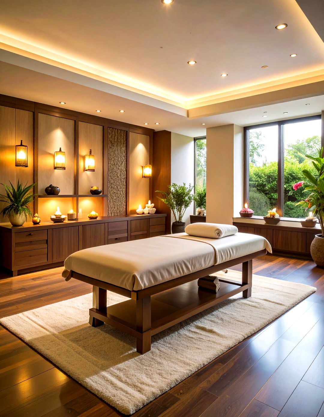 Modern Luxury Spa Environment - 24 Massage Room Setup Ideas