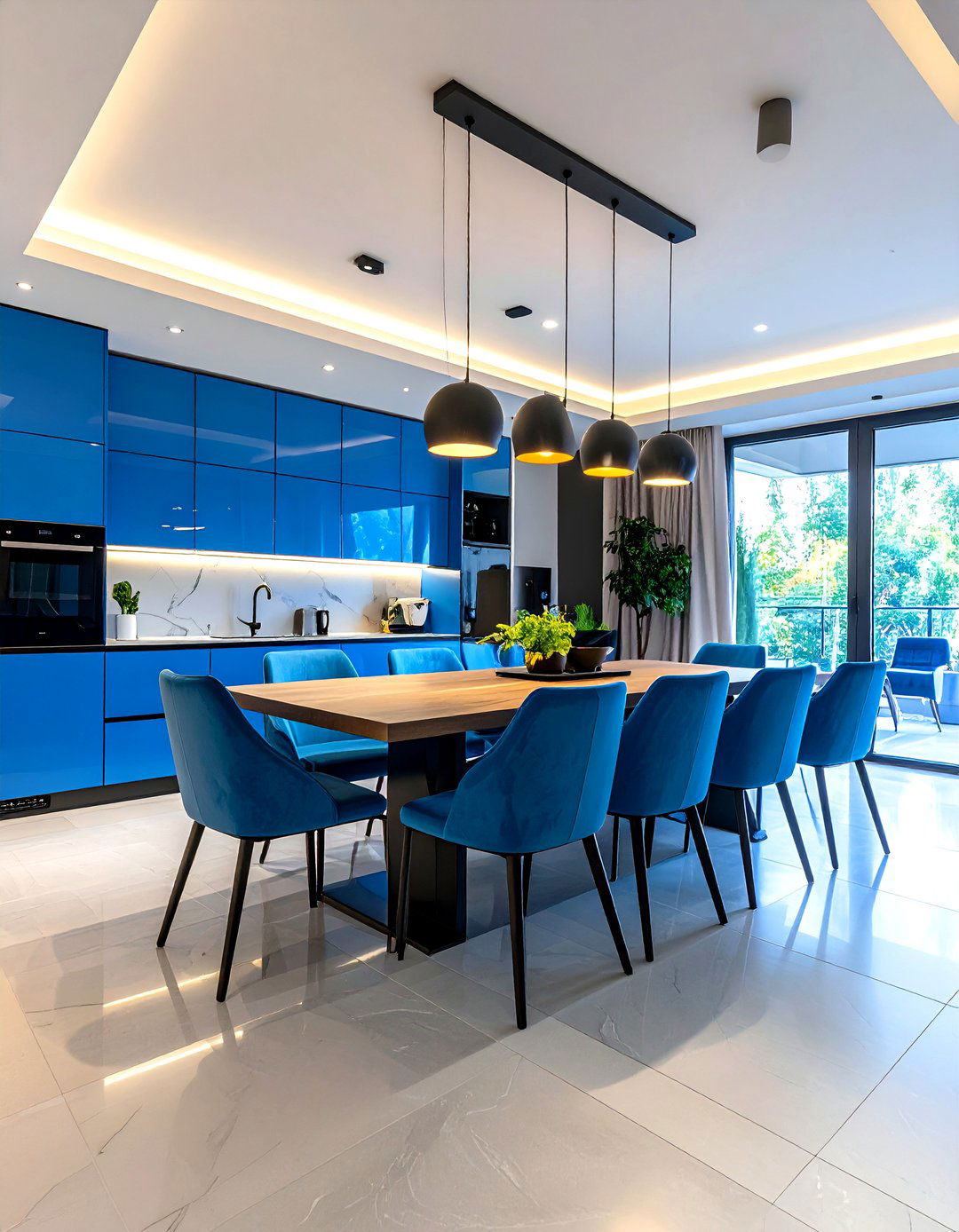 Modern Masculine Dining Room with Integrated Technology - 24 masculine dining room ideas