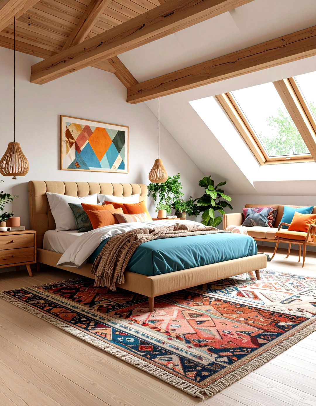 Modern Maximalist Design - 24 Low Sloped Ceiling Bedroom Ideas
