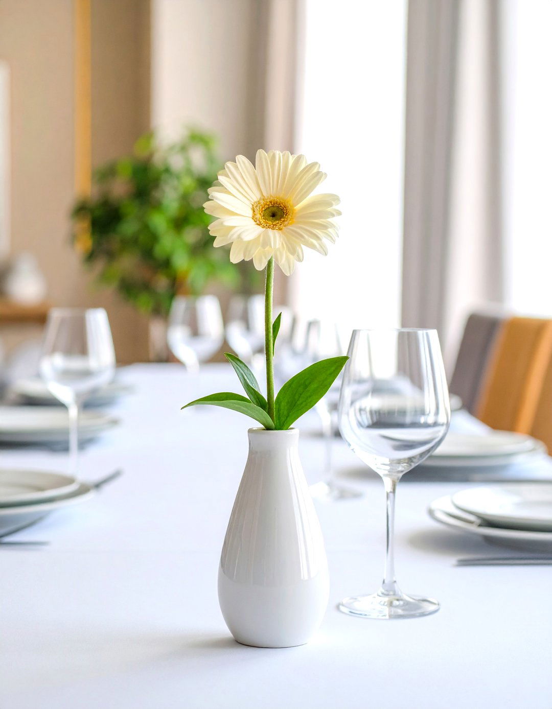 Modern Minimalist Arrangements - 24 Dining Room Table Decor Ideas