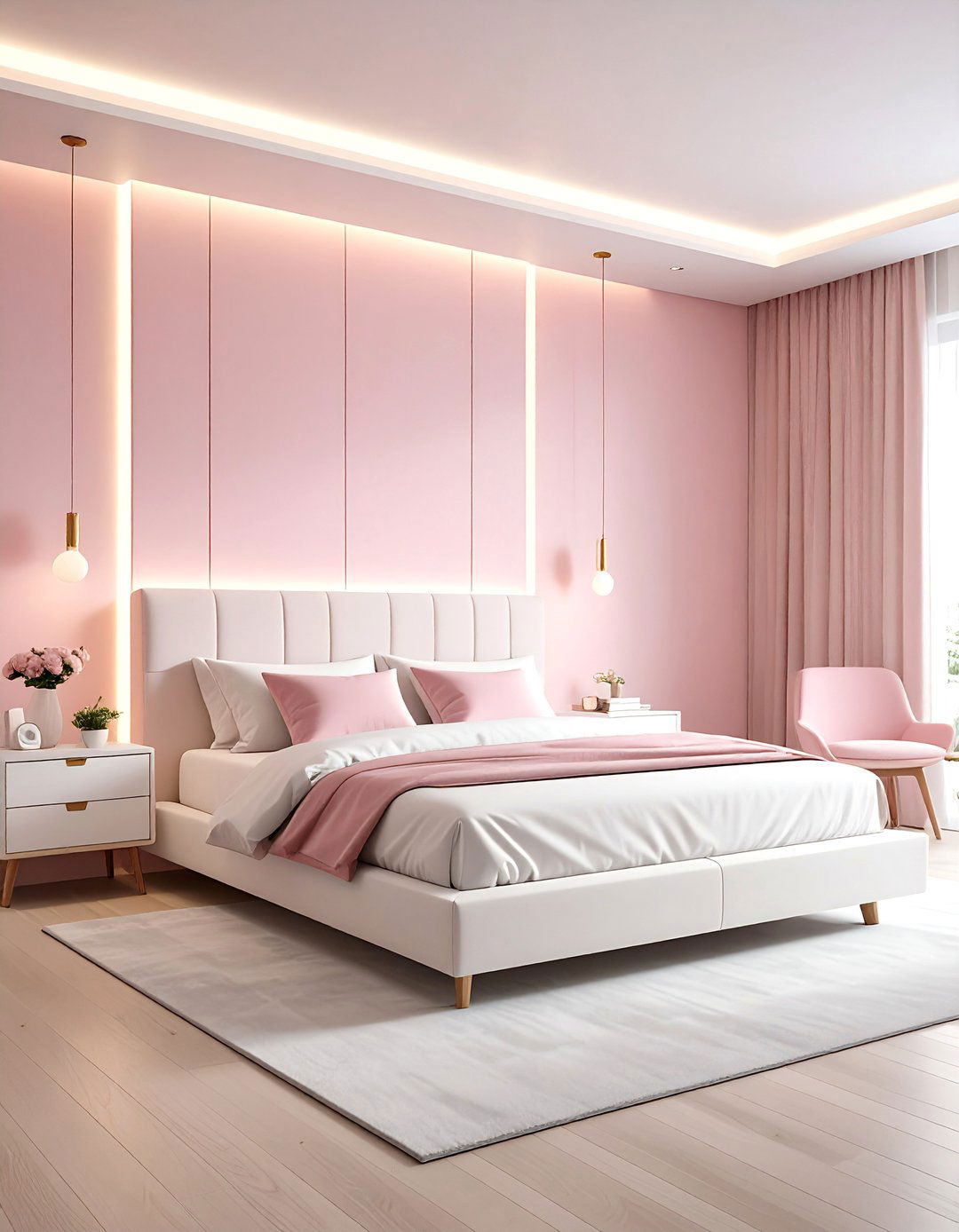 Modern Minimalist Barbiecore Bedroom - 24 Barbie Room Ideas