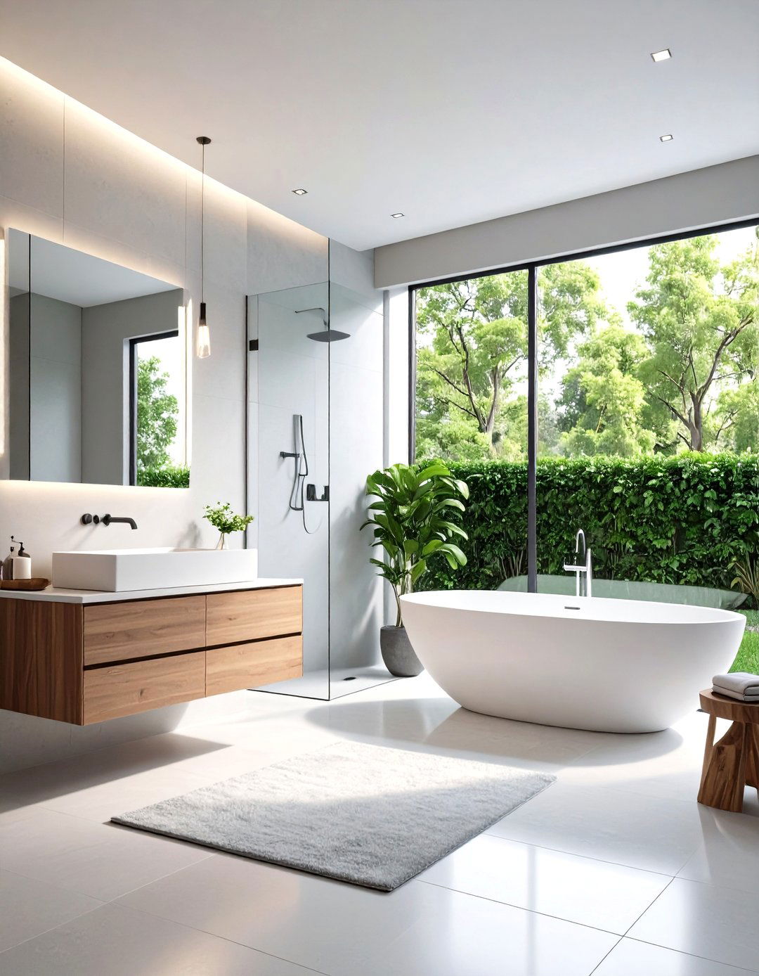 Modern Minimalist Bathroom Calm - 24 Neutral Bathroom Ideas