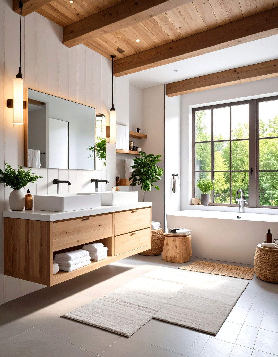 Modern Minimalist Bathroom - 24 Barndominium Interior Ideas
