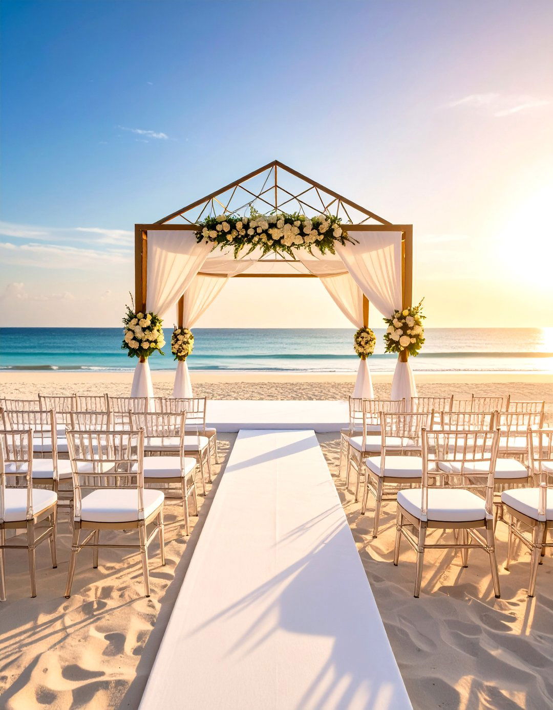 Modern Minimalist Beach Wedding with Clean Lines - 24 Beach Wedding Ideas